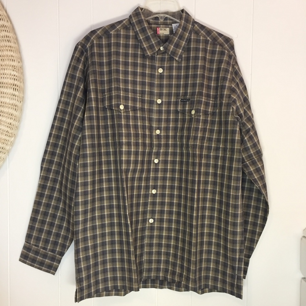 Vintage Levi’s Red Tab Plaid Long Sleeve Button Down Shirt